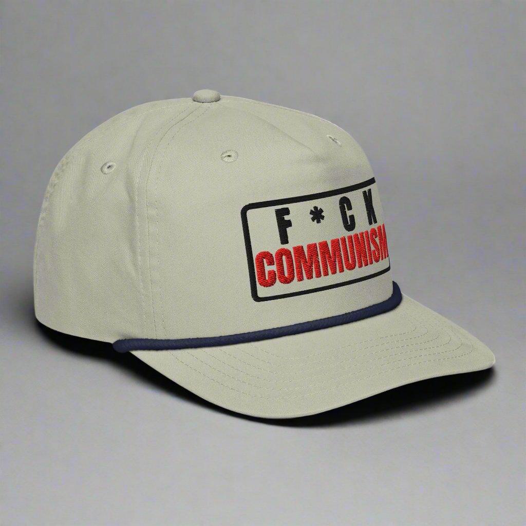 F*ck Communism Rope Hat (Tan) - Liberty's Pen